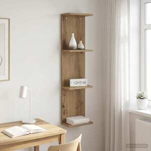 Imagine vidaXL Raft de perete Stejar Artizanal 25 x 15 x 100 cm Lemn prelucrat