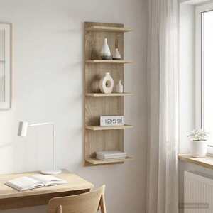 Imagine vidaXL Raft de perete Stejar Sonoma 30 x 15 x 100 cm Lemn prelucrat