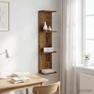 Imagine vidaXL Raft de perete Lemn vechi 22 x 15 x 100 cm Lemn prelucrat