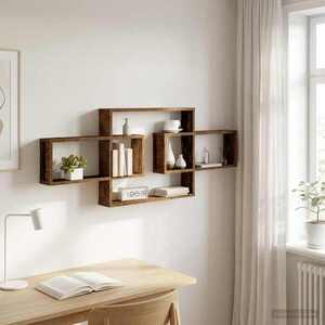 Imagine vidaXL Raft de perete Lemn vechi 130 x 10 x 50 cm Lemn prelucrat
