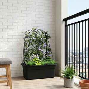 Imagine vidaXL Spalier pentru teren Antracit 58 x 29 x 78 cm PP