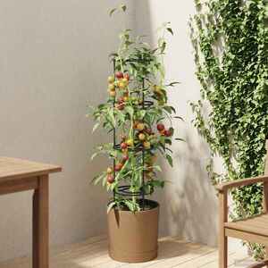 Imagine vidaXL Cultivator pentru roșii Naturo ECO Ø 29 x 106 cm WPC
