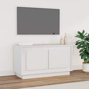 Imagine vidaXL Dulap TV, alb, 80x35x45 cm, lemn prelucrat