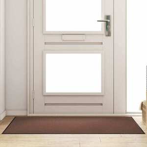 Imagine vidaXL Covoraș de intrare Maro și negru 90 x 150 cm 100% Poliamidă
