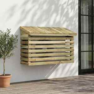 Imagine vidaXL Husă pentru aer condiționat 90x40x60 cm Lemn de pin tratat