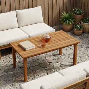 Imagine vidaXL Placă de masă 90 x 45 x 3, 5 cm Dreptunghiular Lemn solid de tec