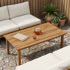 Imagine vidaXL Placă de masă 100 x 50 x 3, 5 cm Dreptunghiular natural