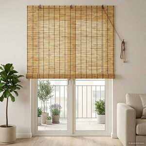 Imagine vidaXL Rulou textil natural 140 x 220 cm Stuf