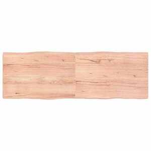 Imagine vidaXL Blat masă, 180x60x(2-4) cm, maro, lemn tratat contur organic