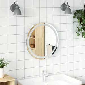 Imagine vidaXL Oglindă de baie cu LED, 50 cm, rotundă