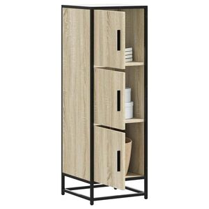 Imagine vidaXL Dulapuru Stejar Sonoma 35, 5x35x106, 5 cm lemn și metal prelucrat