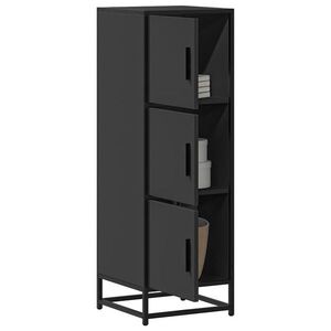 Imagine vidaXL Dulapuru negru 35, 5x35x106, 5 cm lemn și metal prelucrat
