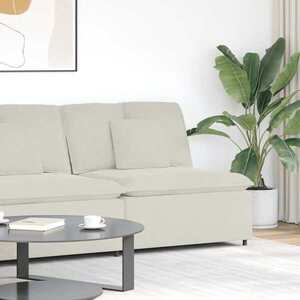 Imagine vidaXL Modul central canapea modulară cu perne, crem, 100 cm