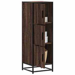 Imagine vidaXL Dulapuru stejar maro 35, 5x35x106, 5 cm lemn și metal prelucrat