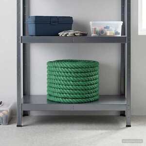 Imagine vidaXL Sfoară din Bumbac 16 mm 25 m Verde 100% bumbac