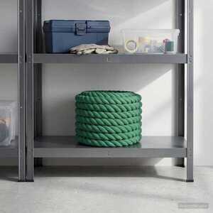Imagine vidaXL Sfoară din Bumbac 30 mm 10 m Verde 100% bumbac