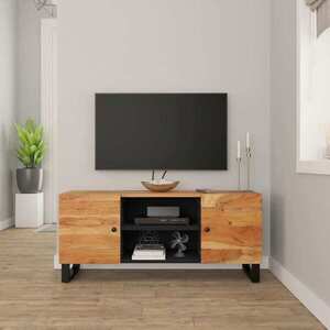 Imagine vidaXL Comodă TV, 105x33x46 cm, lemn masiv de acacia