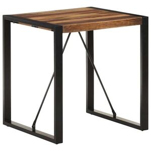 Imagine vidaXL Masă de bucătărie, 70x70x75 cm, lemn masiv acacia