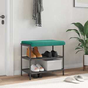 Imagine vidaXL Perna pentru bancă Catifea Turcoaz Adâncime 35 cm