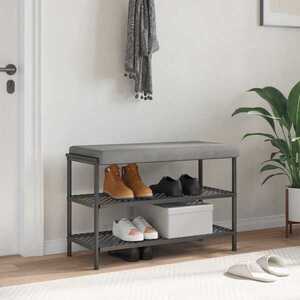Imagine vidaXL Perna pentru bancă Catifea Gri deschis Adâncime 35 cm