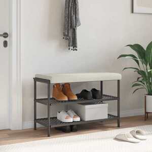 Imagine vidaXL Perna pentru bancă Catifea Crem Adâncime 35 cm