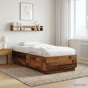 Imagine vidaXL Cadru de pat Lemn vechi 80 x 200 cm Lemn prelucrat