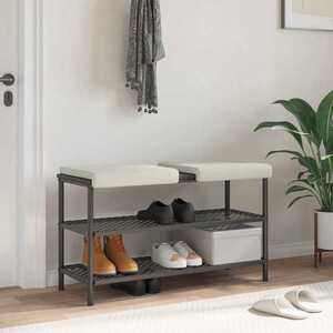 Imagine vidaXL Perna pentru bancă 2 buc. Catifea Crem Adâncime 35 cm