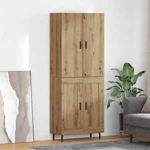 Imagine vidaXL Bufet 2 buc. Stejar Artizanal 69, 5 x 34 x 180 cm Lemn prelucrat