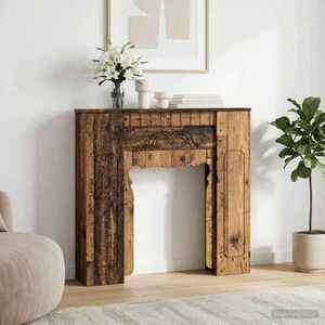 Imagine vidaXL Cadru pentru șemineu Lemn vechi 93 x 20 x 89 cm Lemn prelucrat