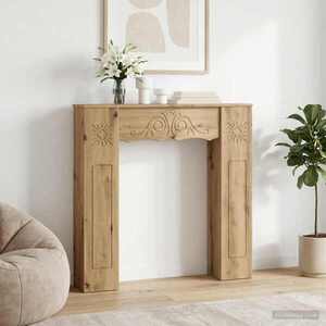 Imagine vidaXL Cadru pentru șemineu Stejar Artizanal 102 x 20 x 102 cm