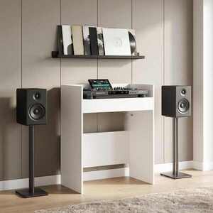 Imagine vidaXL Masă DJ Alb 62 x 45 x 102 cm Lemn prelucrat
