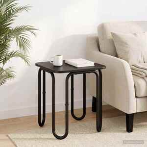 Imagine vidaXL Masă de cafea Negru 40 x 40 x 45 cm Lemn prelucrat