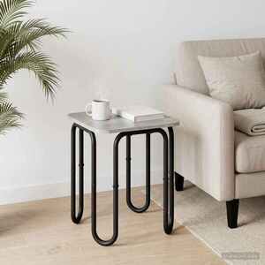 Imagine vidaXL Masă de cafea Gri Beton 40 x 40 x 45 cm Lemn prelucrat