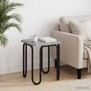 Imagine vidaXL Masă de cafea Sonoma gri 40 x 40 x 45 cm Lemn prelucrat