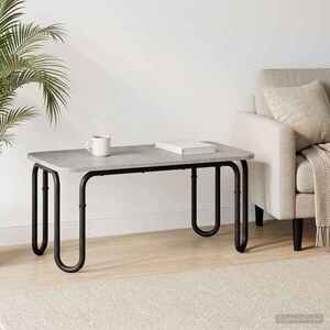 Imagine vidaXL Masă de cafea Gri Beton 100 x 50 x 45 cm Lemn prelucrat