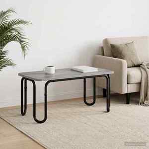 Imagine vidaXL Masă de cafea Sonoma gri 100 x 50 x 45 cm Lemn prelucrat