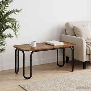 Imagine vidaXL Masă de cafea Lemn vechi 100 x 50 x 45 cm Lemn prelucrat