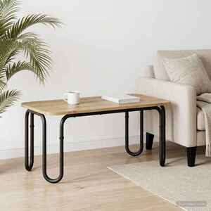 Imagine vidaXL Masă de cafea Stejar Artizanal 100 x 50 x 45 cm Lemn prelucrat