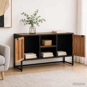 Imagine vidaXL Bufet 105 x 30 x 55 cm Lemn Mango Solid și Lemn Stratificat