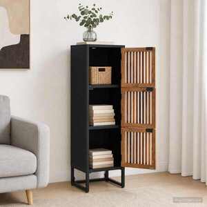 Imagine vidaXL Bufet 35 x 30 x 120 cm Lemn Mango Solid și Lemn Stratificat