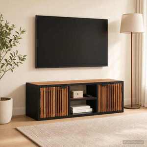Imagine vidaXL Cabinet TV Făcut Manual 105 x 30 x 35 cm Lemn de mango solid