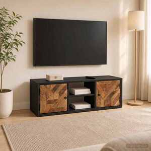 Imagine vidaXL Cabinet TV cu raft cu depozitare cu ușă 105 x 30 x 35 cm