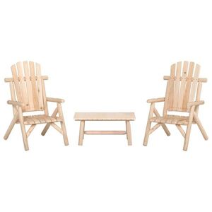 Imagine vidaXL Set mobilier de grădină, 3 piese, lemn masiv de molid