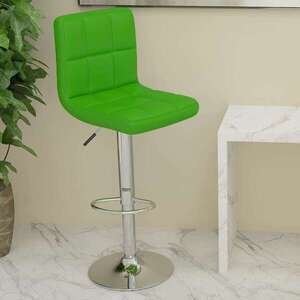 Imagine vidaXL Scaun de bar, verde, piele ecologică