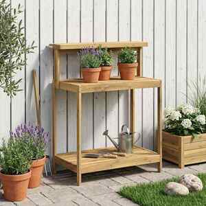 Imagine vidaXL Bancă de Ghivece pentru Exterior 86, 5 x 48, 5 x 106 cm Alb