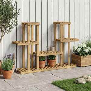Imagine vidaXL Suport pentru plante Alb 123 x 25 x 78, 5 cm
