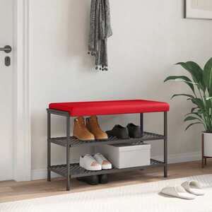 Imagine vidaXL Perna pentru bancă Piele artificială Roșu Adâncime 35 cm