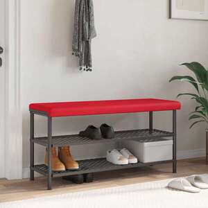 Imagine vidaXL Perna pentru bancă Piele artificială Roșu Adâncime 35 cm