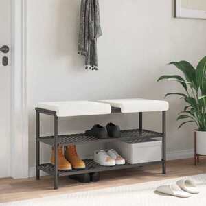 Imagine vidaXL Perna pentru bancă 2 buc. Țesătura Sherpa Crem Adâncime 35 cm