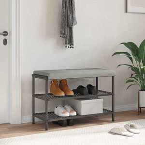 Imagine vidaXL Perna pentru bancă Microfibră Gri deschis Adâncime 35 cm